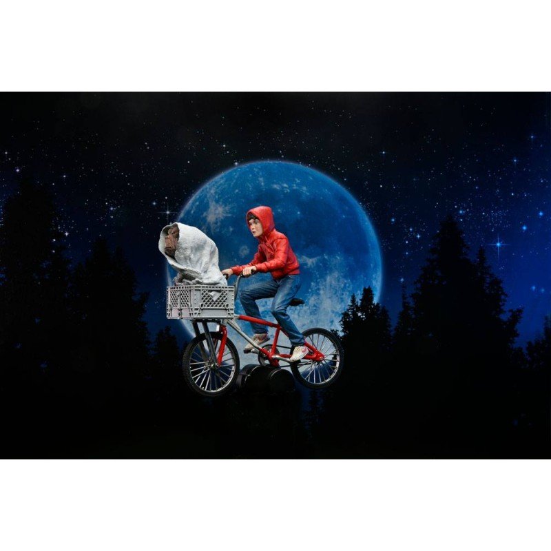 E.T., l'extra-terrestre figurine Elliott & E.T. on Bicycle 13 cm | 0634482550656