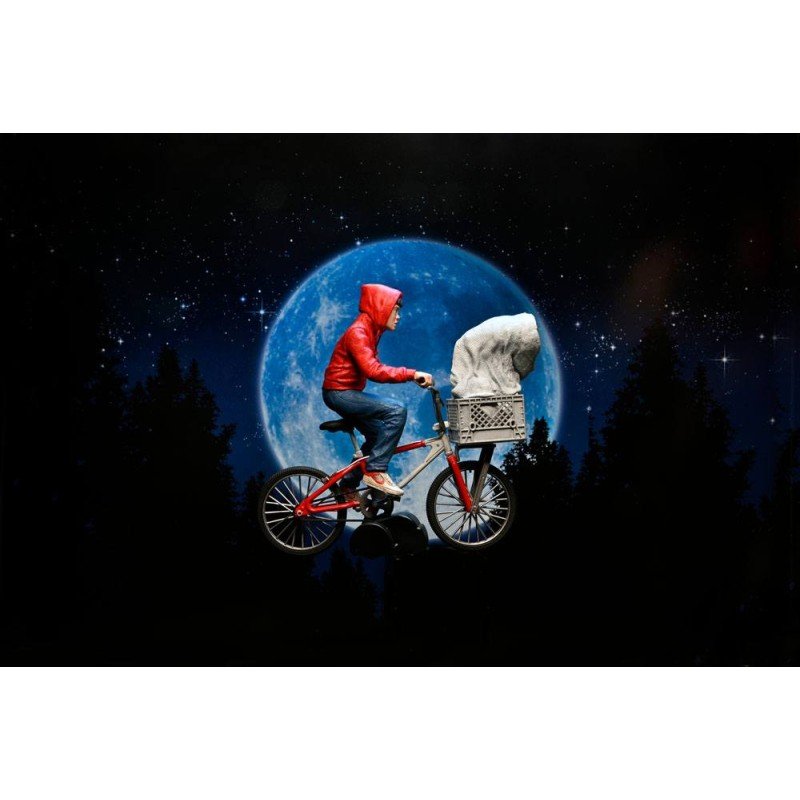E.T., l'extra-terrestre figurine Elliott & E.T. on Bicycle 13 cm | 0634482550656