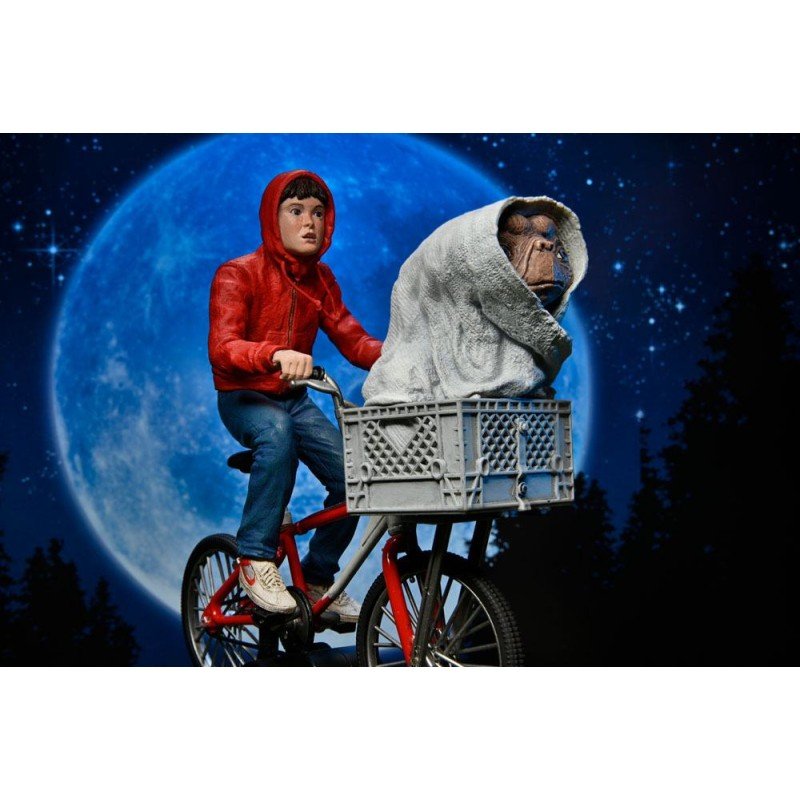 E.T., l'extra-terrestre figurine Elliott & E.T. on Bicycle 13 cm | 0634482550656