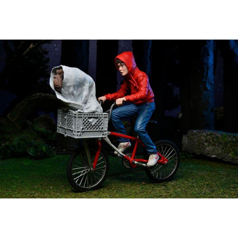 E.T., l'extra-terrestre figurine Elliott & E.T. on Bicycle 13 cm | 0634482550656