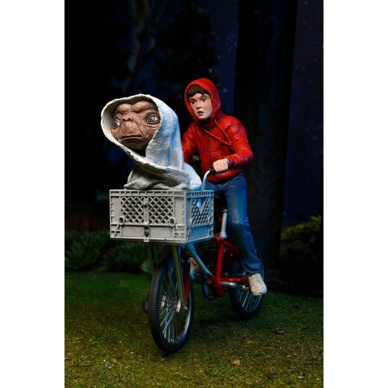 E.T., l'extra-terrestre figurine Elliott & E.T. on Bicycle 13 cm | 0634482550656