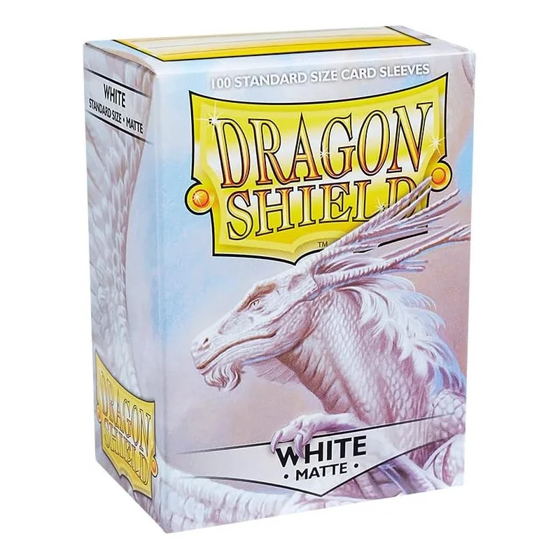 Dragon Shield Matte Sleeves - White (100 Sleeves) | 5706569110055