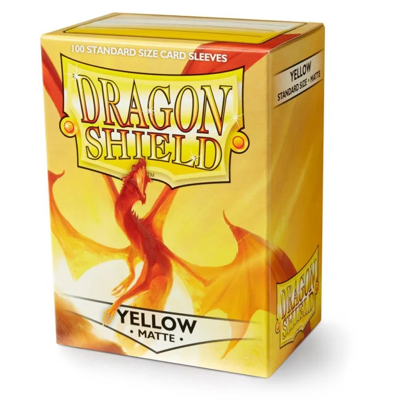 Dragon Shield Matte Sleeves - Yellow (100 Sleeves) | 5706569110147
