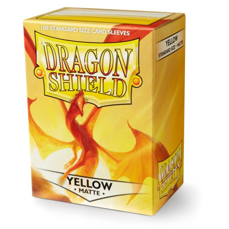 Dragon Shield Matte Sleeves - Yellow (100 Sleeves)