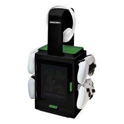 Minecraft Station de rangement gaming avec éclairage | 5056280460398