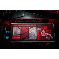 DC Comics tapis de souris avec chargeur mobile Superman