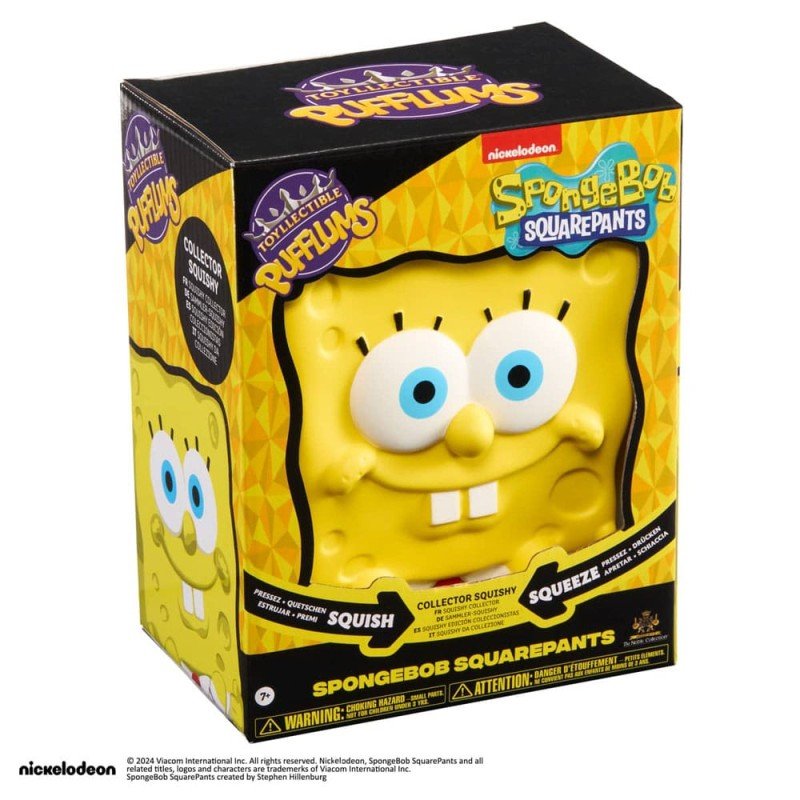 Bob l´éponge figurine anti-stress Squishy Pufflums SpongeBob 15 cm | 0849421010379