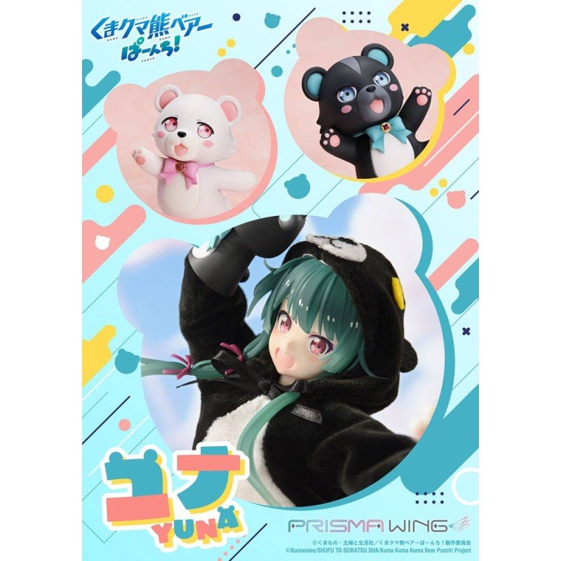Kuma Kuma Kuma Bear Punch! Prisma Wing PVC Statue 1/7 Yuna 28 cm
