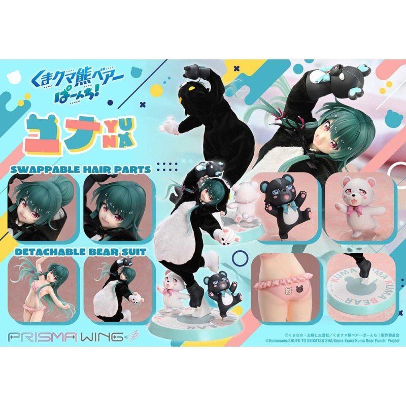Kuma Kuma Kuma Bear Punch! statuette PVC 1/7 Prisma Wing Yuna 28 cm