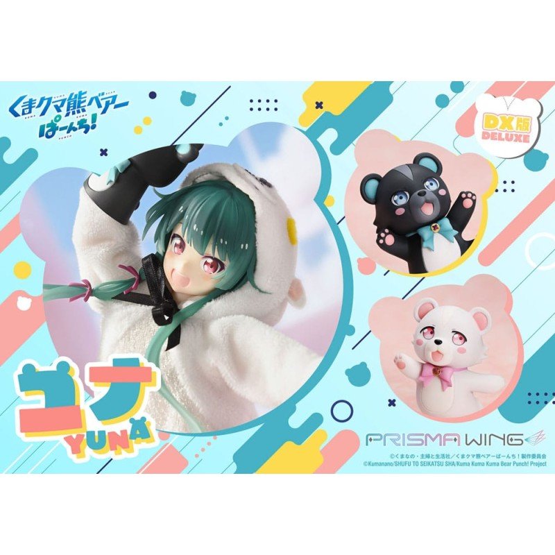 Kuma Kuma Kuma Bear Punch! Prisma Wing PVC Statue 1/7 Yuna Deluxe Version 28 cm 