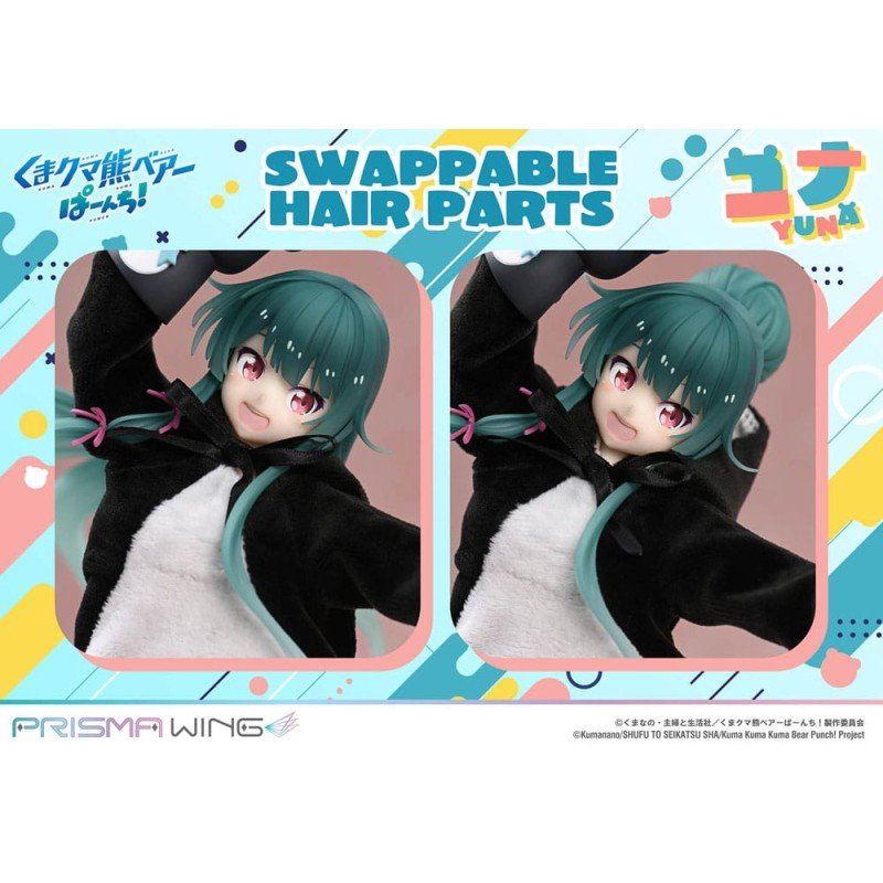 Kuma Kuma Kuma Bear Punch! Prisma Wing PVC Statue 1/7 Yuna Deluxe Version 28 cm 