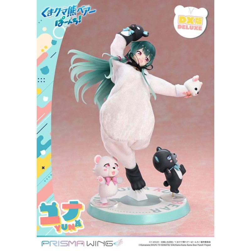 Kuma Kuma Kuma Bear Punch! Prisma Wing PVC Statue 1/7 Yuna Deluxe Version 28 cm 