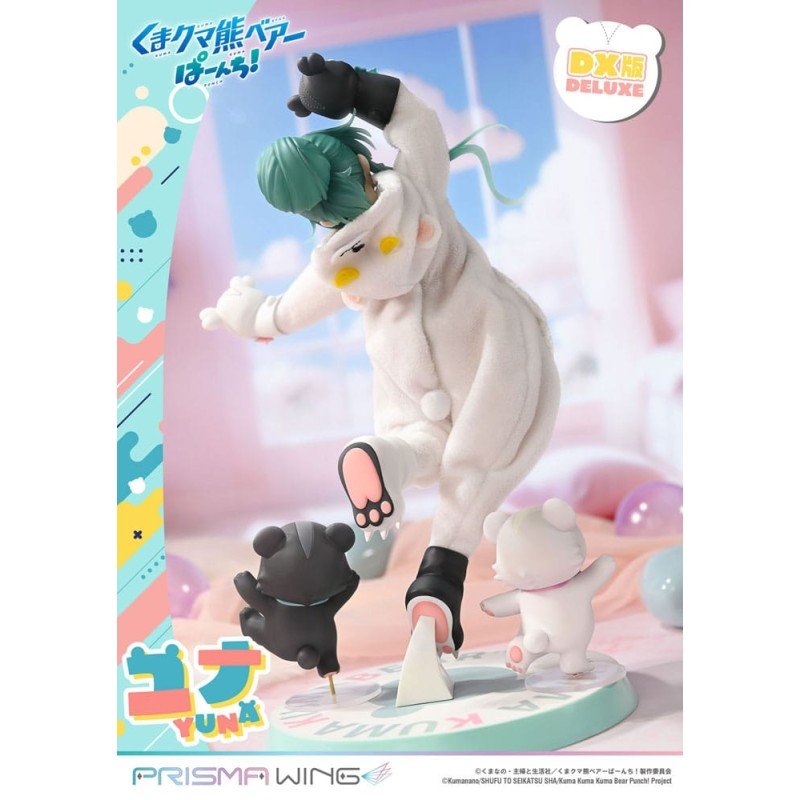 Kuma Kuma Kuma Bear Punch! Prisma Wing PVC Statue 1/7 Yuna Deluxe Version 28 cm 