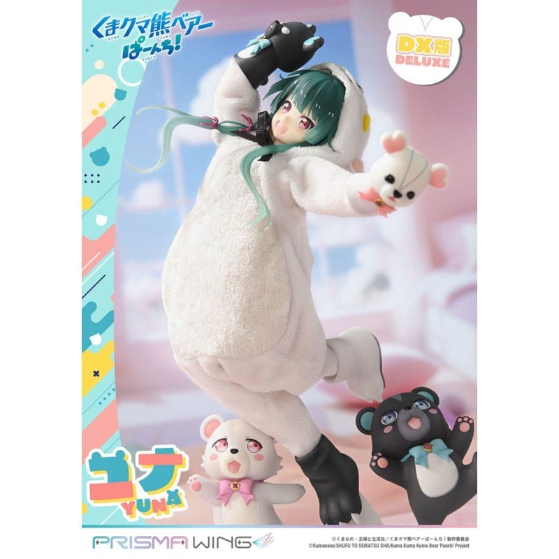 Kuma Kuma Kuma Bear Punch! Prisma Wing PVC Statue 1/7 Yuna Deluxe Version 28 cm 