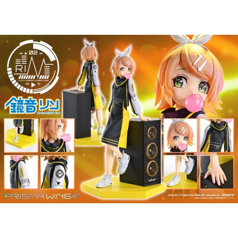 Vocaloid Piapro Characters Prisma Wing PVC Statue 1/7 Kagamine Rin (Art by lack) 21 cm | 4582647120755
