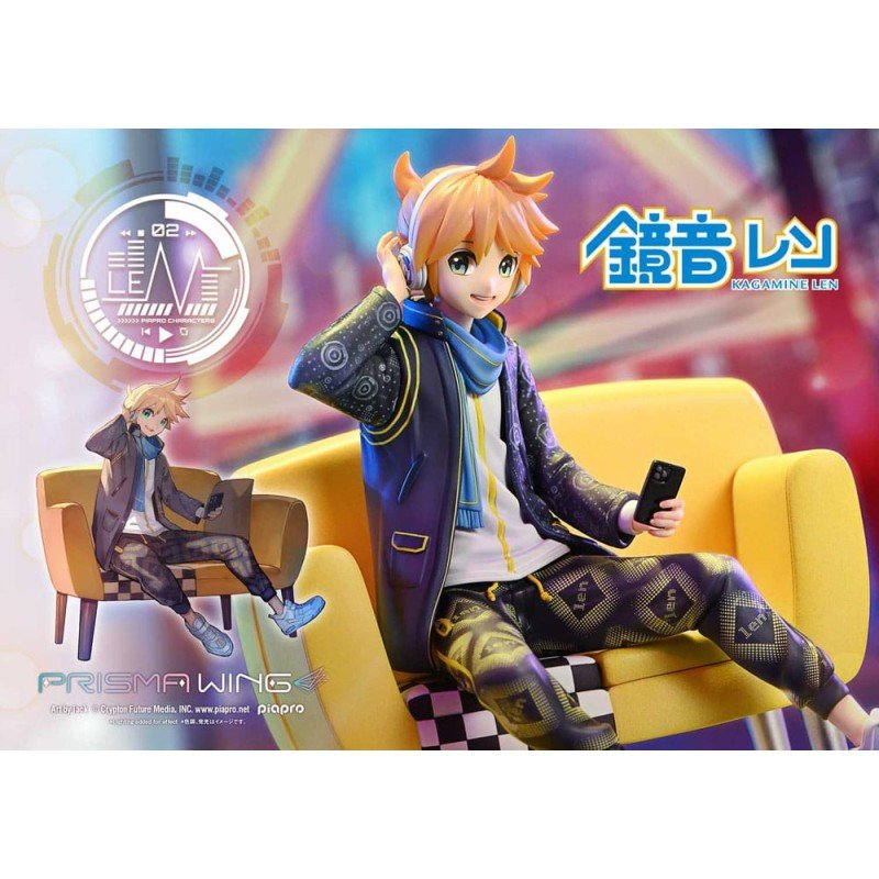 Vocaloid Piapro Characters Prisma Wing PVC Statue 1/7 Kagamine Len (Art by lack) 18 cm  