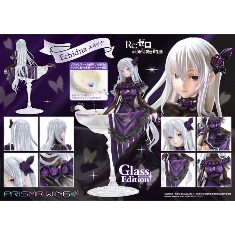 Re:ZERO Starting Life in Another World Prisma Wing PVC Statue 1/7 Echidna Glass Edition 24 cm | 4580708049526