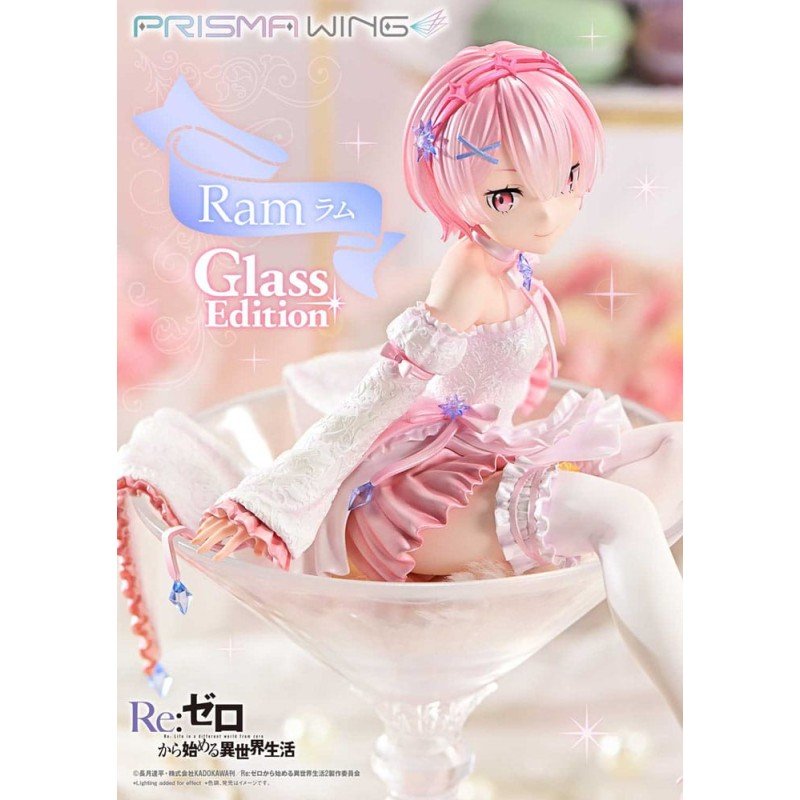 Re:ZERO Starting Life in Another World statuette PVC 1/7 Prisma Wing Ram Glass Edition 24 cm