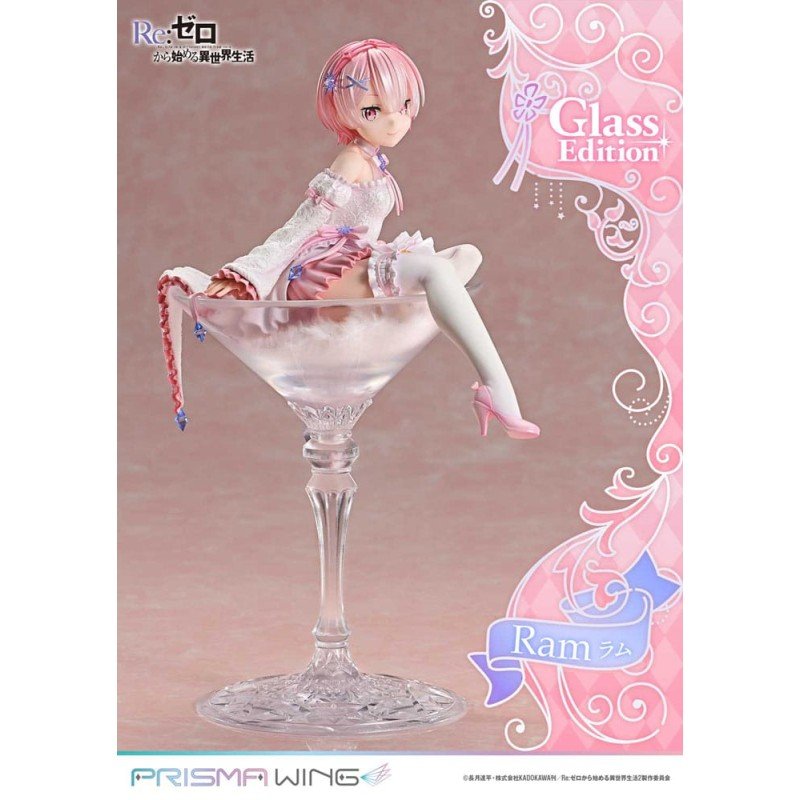 Re:ZERO Starting Life in Another World Prisma Wing PVC Statue 1/7 Ram Glass Edition 24 cm | 4582647121226