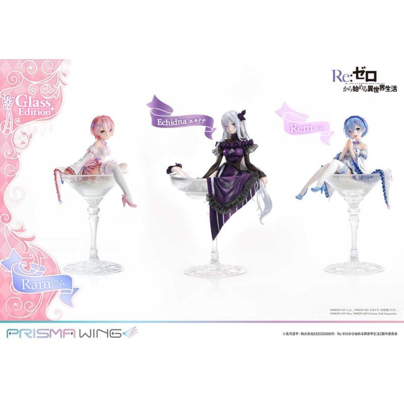Re:ZERO Starting Life in Another World Prisma Wing PVC Statue 1/7 Ram Glass Edition 24 cm | 4582647121226