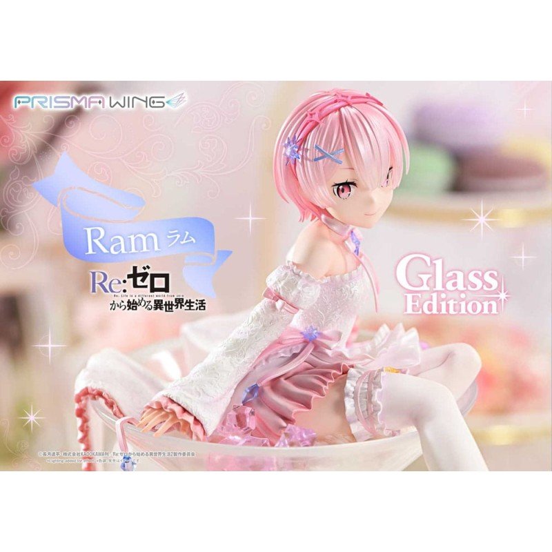 Re:ZERO Starting Life in Another World Prisma Wing PVC Statue 1/7 Ram Glass Edition 24 cm | 4582647121226