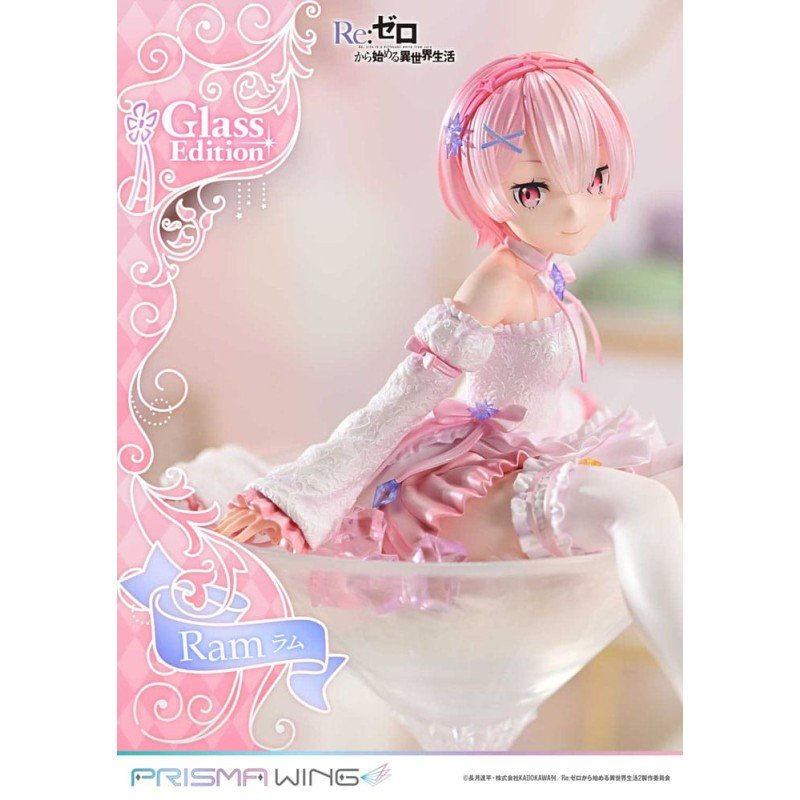 Re:ZERO Starting Life in Another World Prisma Wing PVC Statue 1/7 Ram Glass Edition 24 cm | 4582647121226