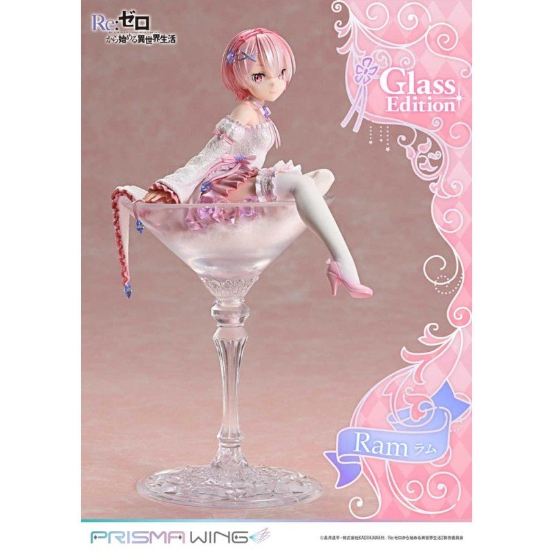 Re:ZERO Starting Life in Another World Prisma Wing PVC Statue 1/7 Ram Glass Edition 24 cm | 4582647121226