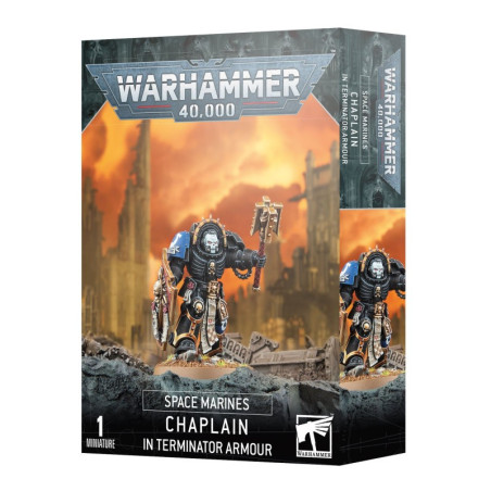 Warhammer 40.000 - Space Marines: aalmoezenier in Terminator-pantser
