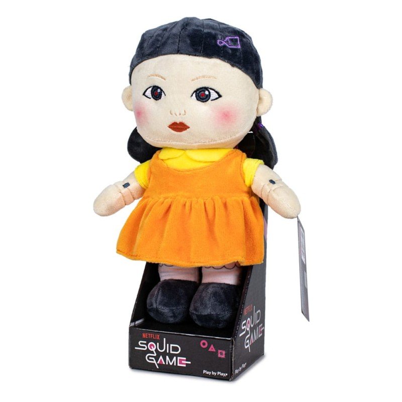 Squid Game peluche Doll dans un présentoir 28 cm | 8425611333514