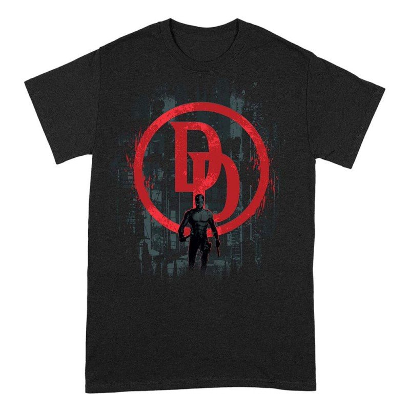 Marvel Daredevil T-Shirt Daredevil Double D Shadow Size L | 5063609231348
