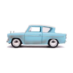 Harry Potter 1/24 metalen voertuigen Hollywood Rides - 1959 Ford Anglia metaal met actiefiguur | 801310311271