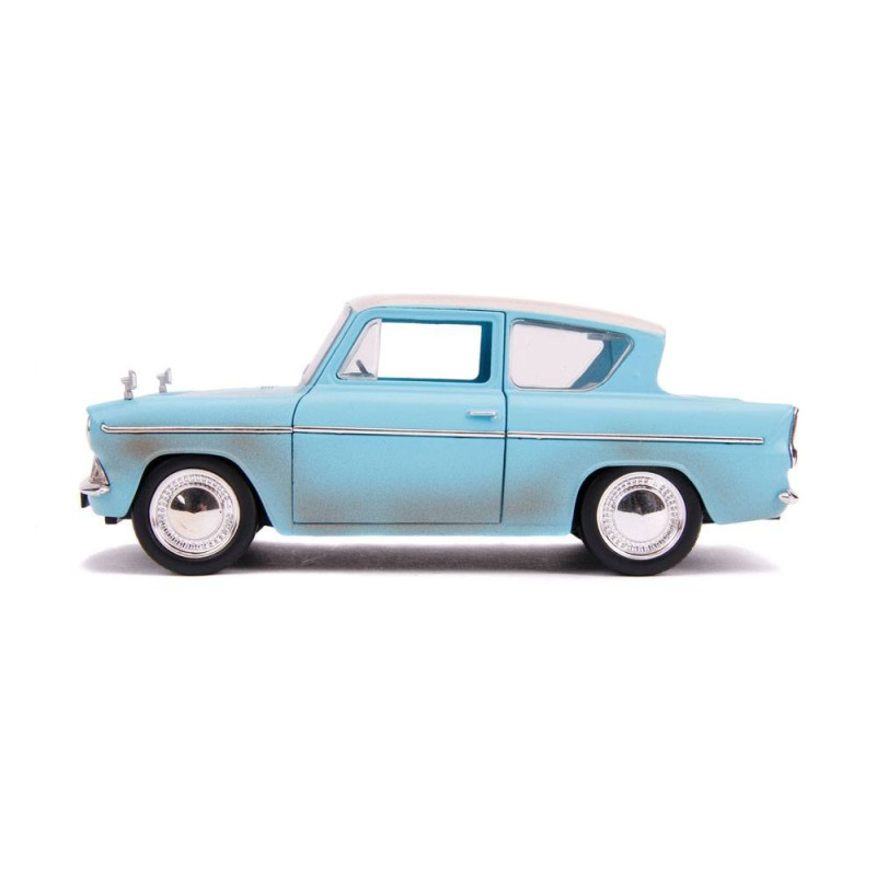 Harry Potter - Véhicules 1/24 métal Hollywood Rides - 1959 Ford Anglia métal avec figurine