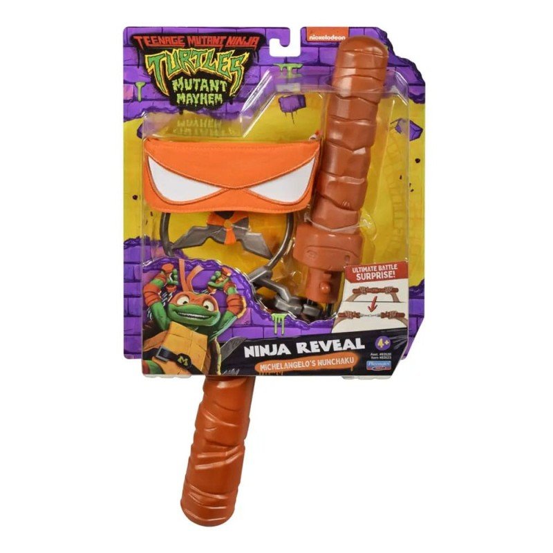 Teenage Mutant Ninja Turtles: Mutant Mayhem Michelangelo Transforming Nunchuk | 0043377835233