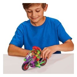 Tales of the Teenage Mutant Ninja Turtles Action Figure with Vehicle Raphael & Purple Dragon 12 cm | 0043377843061