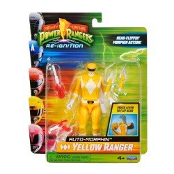 Mighty Morphin Power Rangers Action Figure Auto-Morphin Yellow Ranger 12 cm | 0043377680420