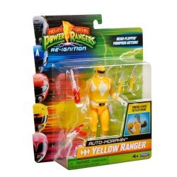 Mighty Morphin Power Rangers Action Figure Auto-Morphin Yellow Ranger 12 cm | 0043377680420