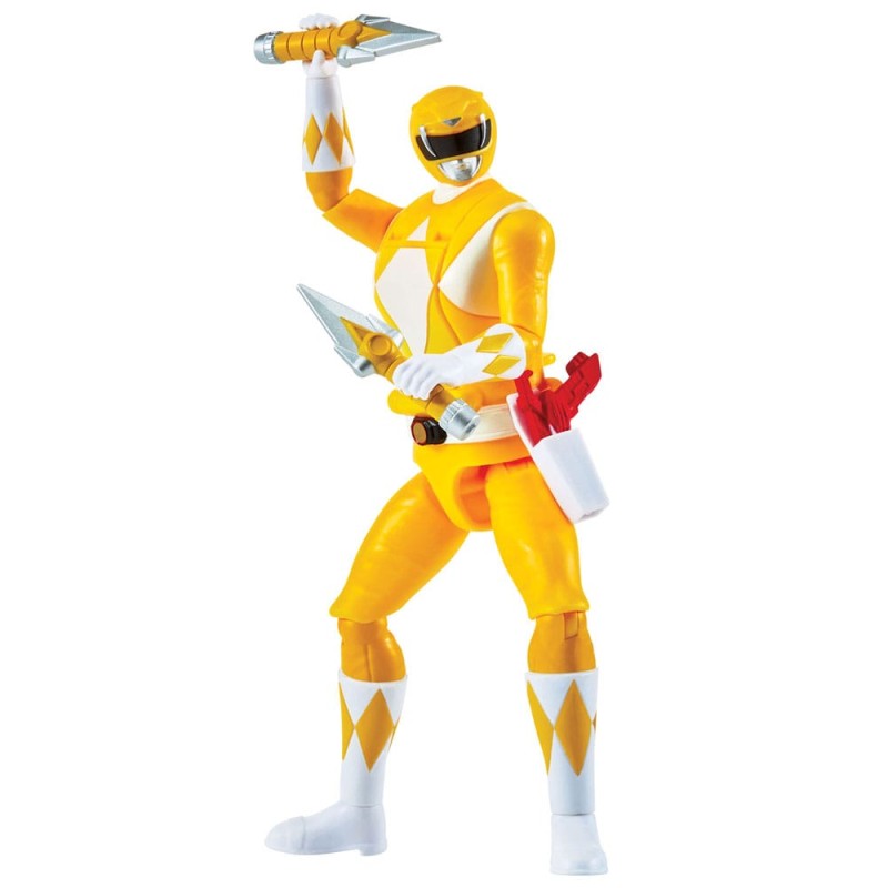 Mighty Morphin Power Rangers Action Figure Auto-Morphin Yellow Ranger 12 cm | 0043377680420