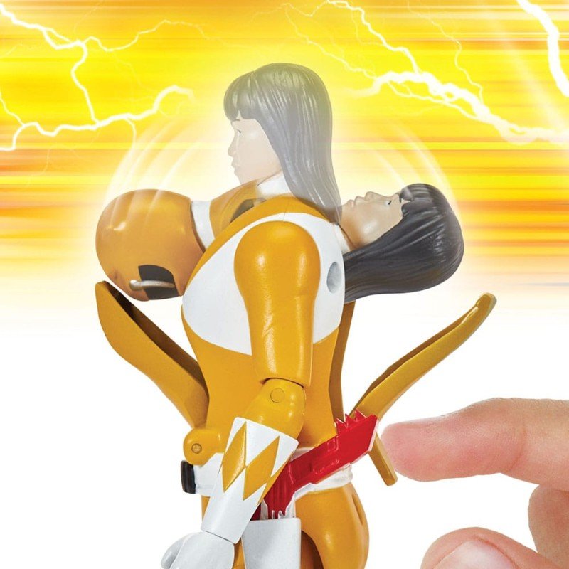 Mighty Morphin Power Rangers Action Figure Auto-Morphin Yellow Ranger 12 cm | 0043377680420