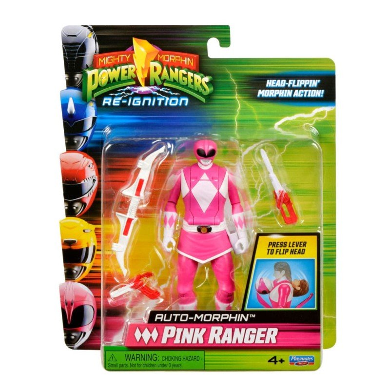 Mighty Morphin Power Rangers Action Figure Auto-Morphin Pink Ranger 12 cm | 0043377680437