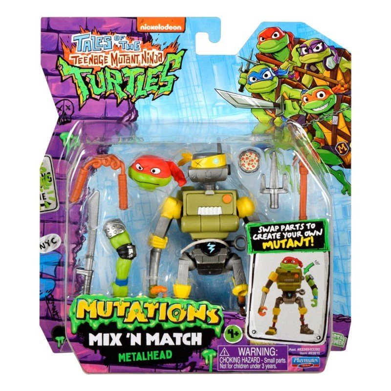 Tales of the Teenage Mutant Ninja Turtles Mix 'n Match Action Figure Metalhead 12 cm | 0043377838104