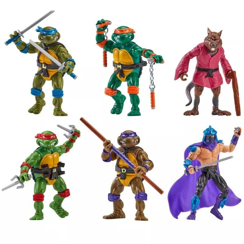Teenage Mutant Ninja Turtles 6-Pack Action Figures 1988 Remastered heo EU Exclusive | 0043377846963