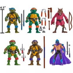 Teenage Mutant Ninja Turtles 6-Pack Action Figures 1988 Remastered heo EU Exclusive | 0043377846963