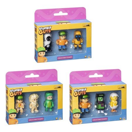 Stumble Guys : Wave 2 Boîte de 3 figurines à collectionner Assortiment | 7290120510166