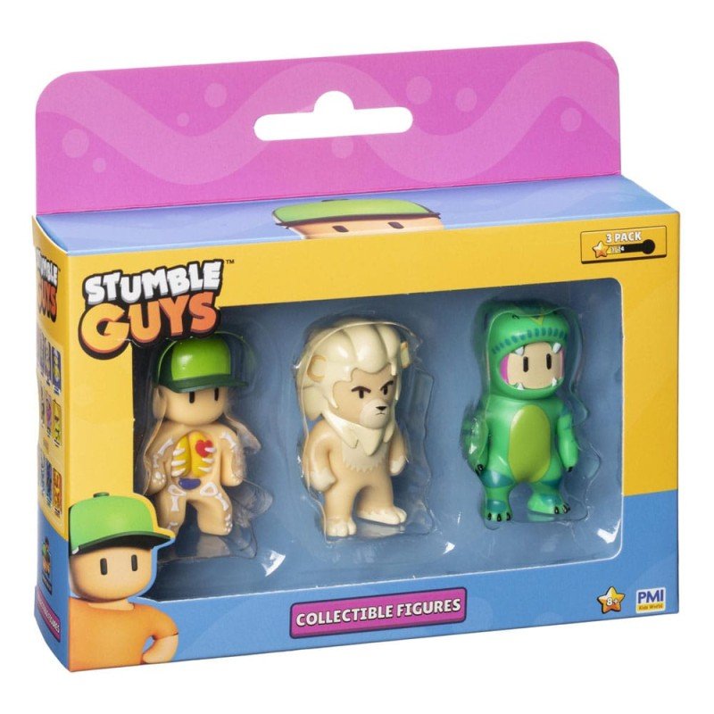 Stumble Guys : Wave 2 Boîte de 3 figurines à collectionner Assortiment | 7290120510166