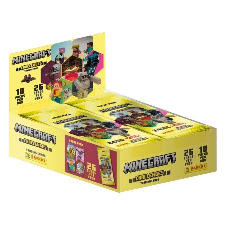 Minecraft - Challenges cartes à collectionner présentoir Fat Packs (10) | 8051708015478