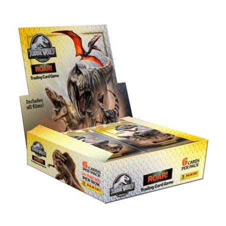 Jurassic World Roar cartes à collectionner présentoir Flow Packs (24) | 8051708025309
