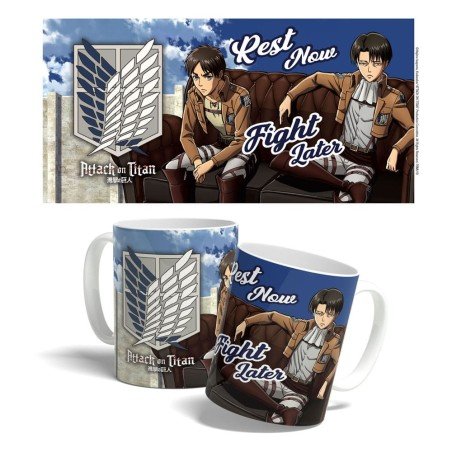 Attack on Titan mug Rest Now, Fight Later 325 ml | 6430063313023