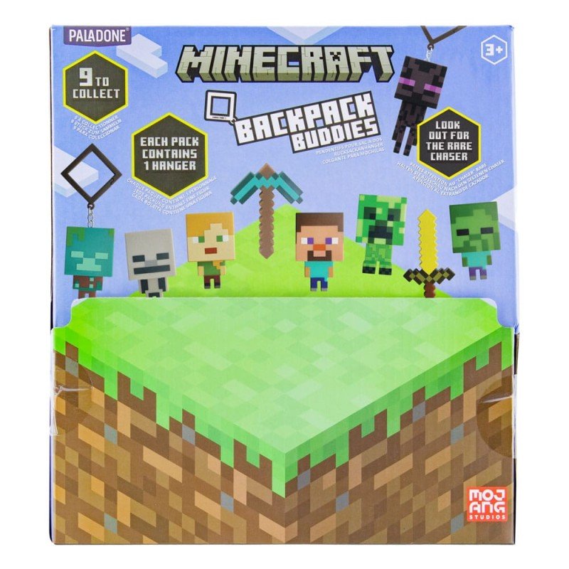 Minecraft présentoir porte-clés sac à dos Mystery Bags Series 4 (24) | 5056577702415