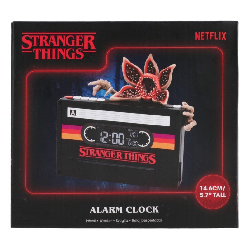 Stranger Things 5 Alarme Clock Demogorgon Cassette 15 cm | 5056577730326
