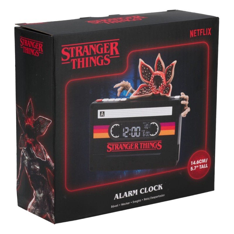 Stranger Things 5 Alarme Clock Demogorgon Cassette 15 cm | 5056577730326